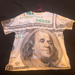 $100 bill tee shirt